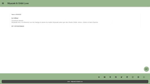 Aperçu du site Miyazaki & Ghibli